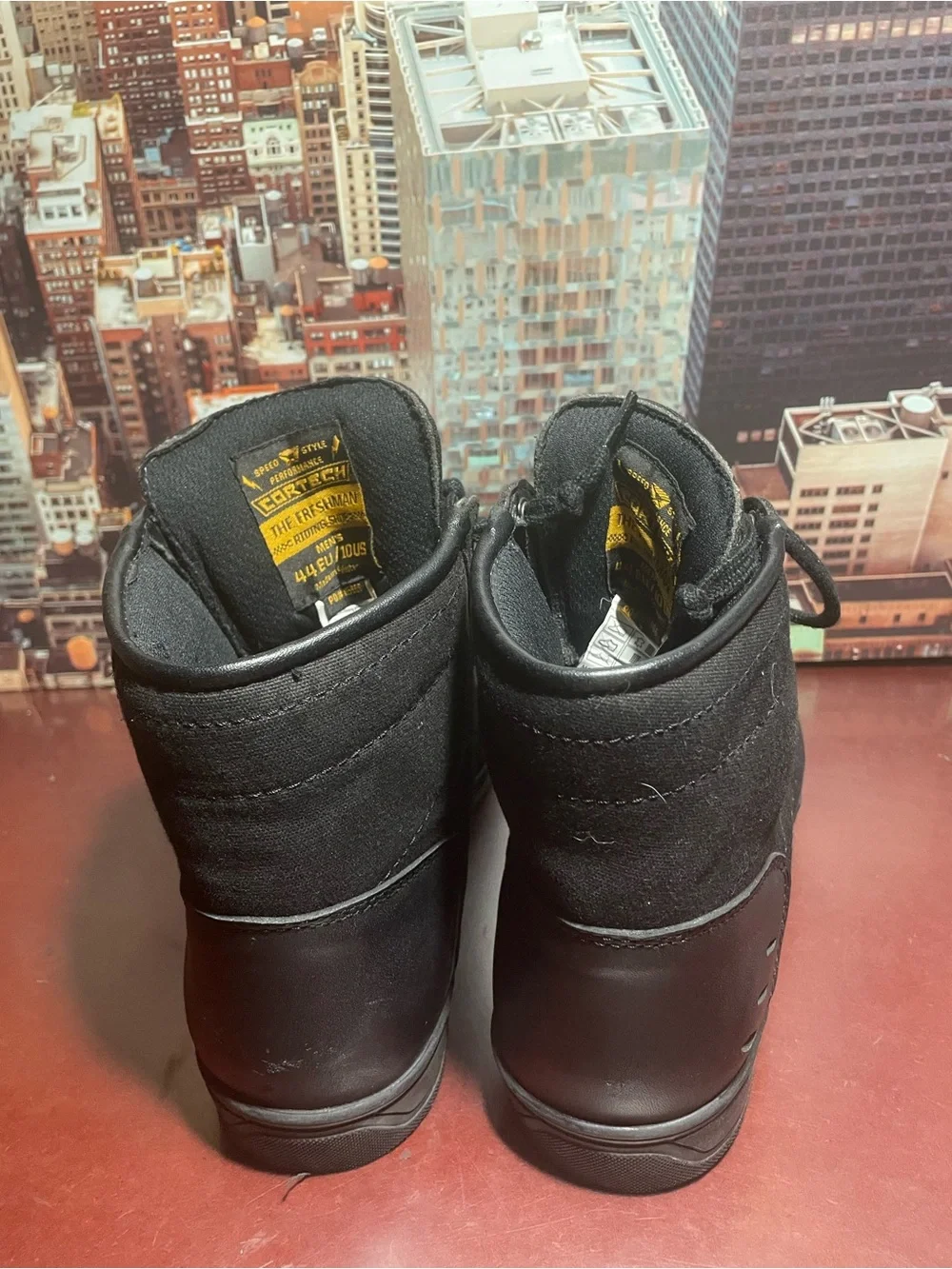Cortech The Freshman Motorcycle Riding High Top Shoes Sneakers Men's 10  Black